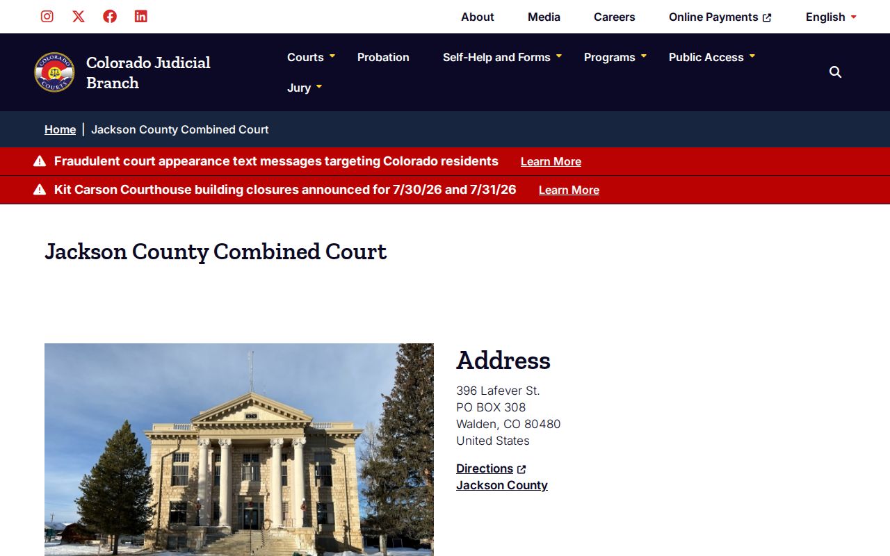 Jackson County criminal court cases Combined Court details