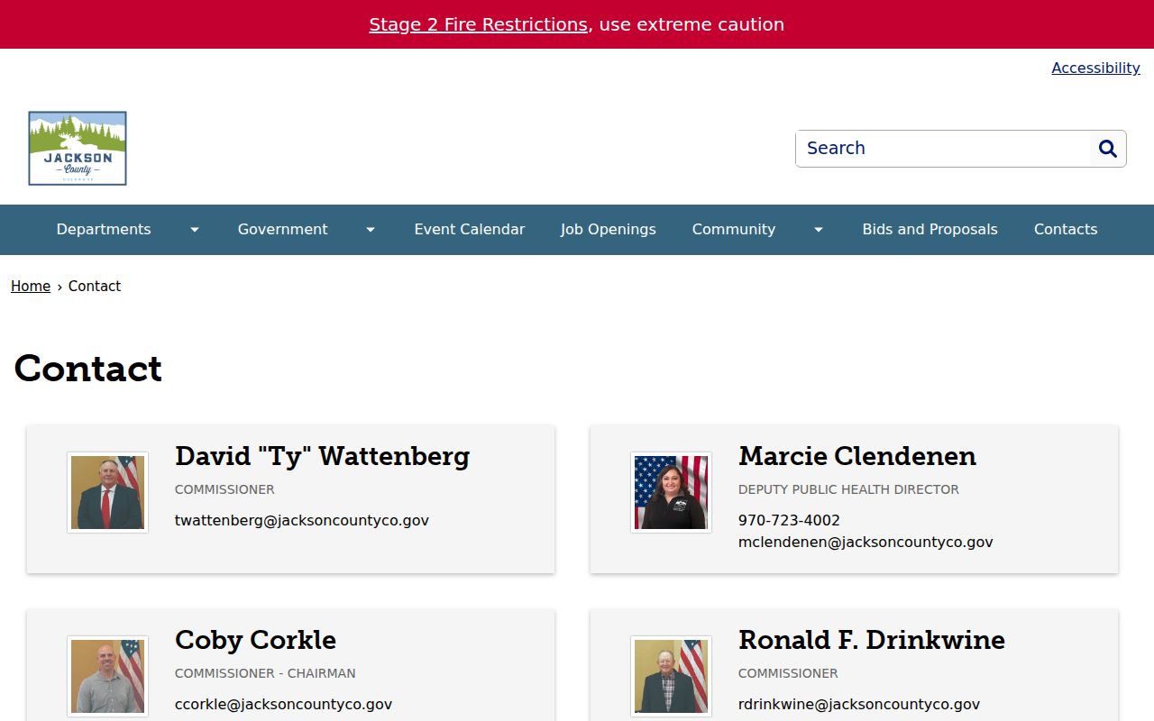 Jackson County criminal records sheriff contact directory